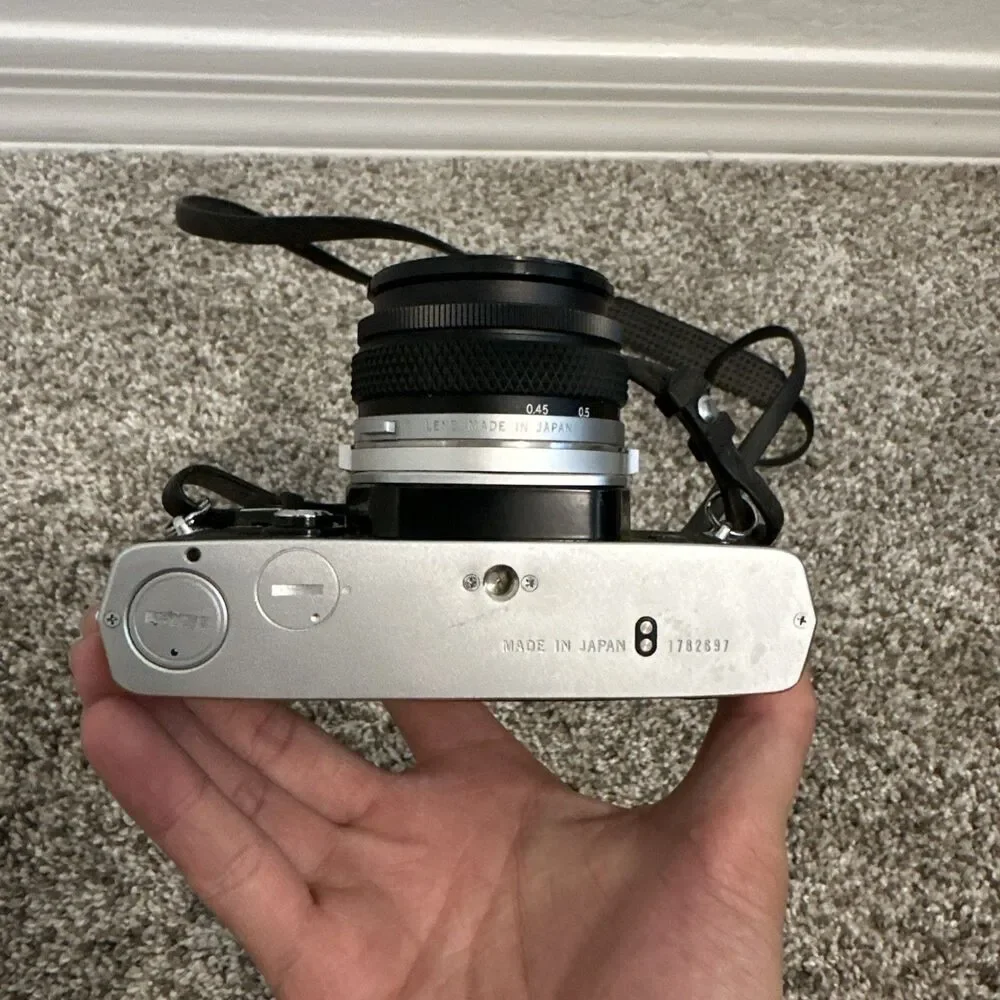 [N MINT] Olympus OM-1n Film Camera & G. Zuiko Auto-S 50mm F/1.8 Lens From Japan